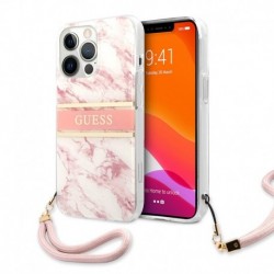 Futrola za iPhone 13 Pro leđa Guess marble - roza