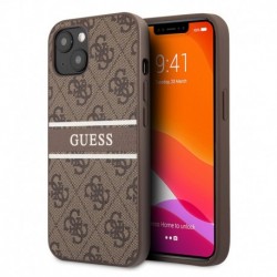 Futrola za iPhone 13 leđa Guess 4G pu stripe - braon