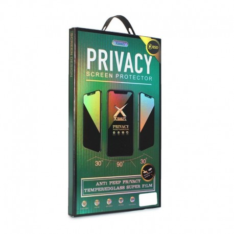 Zaštitno staklo za iPhone 14 Pro (zakrivljeno 9D) pun lepak - x-mart privacy