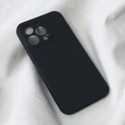 Futrola za iPhone 13 Pro leđa Soft velvet - crna