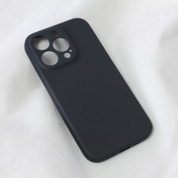 Futrola za iPhone 14 Pro leđa Soft velvet - crna