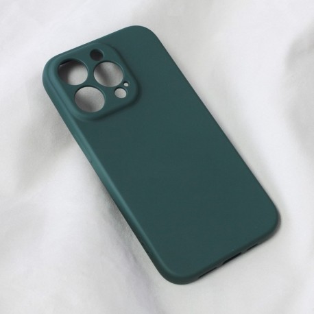 Futrola za iPhone 14 Pro leđa Soft velvet - tamno zelena