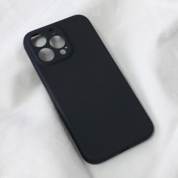 Futrola za iPhone 14 Pro Max leđa Soft velvet - crna