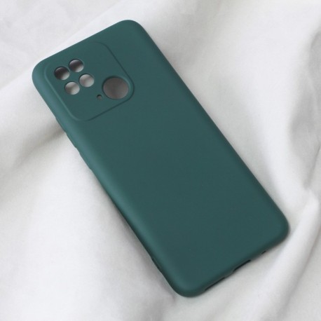 Futrola za Xiaomi Redmi 10C leđa Soft velvet - tamno zelena