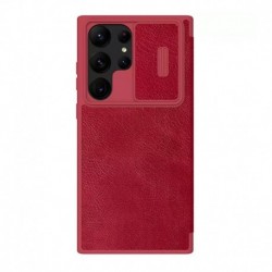 Futrola za Samsung Galaxy S23 Ultra leđa Nillkin Qin Leather Pro - crvena
