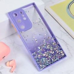 Futrola za Samsung Galaxy S23 Ultra leđa Frame glitter - ljubičasta