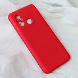 Futrola za Xiaomi Redmi 12C/Poco C55 leđa Soft velvet - crvena