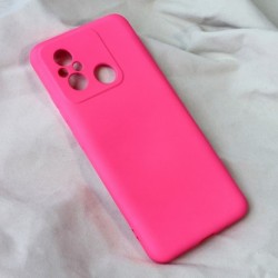 Futrola za Xiaomi Redmi 12C/Poco C55 leđa Soft velvet - pink
