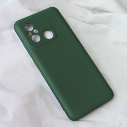 Futrola za Xiaomi Redmi 12C/Poco C55 leđa Soft velvet - tamno zelena