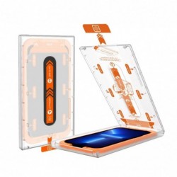 Zaštitno staklo za iPhone 12 mini (2,5D) pun lepak + kutija za montažu - crna