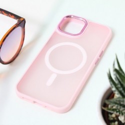 Futrola za iPhone 15 Pro leđa Elegant magsafe - roza