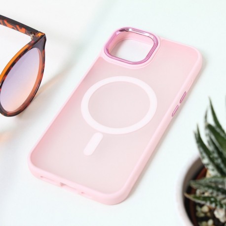 Futrola za iPhone 15 Pro leđa Elegant magsafe - roza