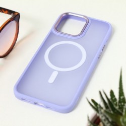 Futrola za iPhone 15 Pro Max leđa Magsafe silky - lila