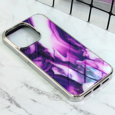 Futrola za iPhone 13 Pro leđa Marble pattern - lila