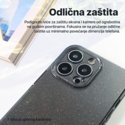 Futrola za iPhone 15 Pro leđa Sparkle dust - crna
