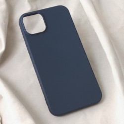 Futrola za iPhone 15 Plus leđa Soft velvet - teget