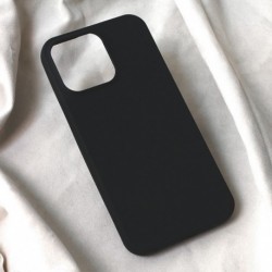 Futrola za iPhone 15 Pro Max leđa Soft velvet - crna