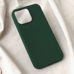 Futrola za iPhone 15 Pro Max leđa Soft velvet - tamno zelena