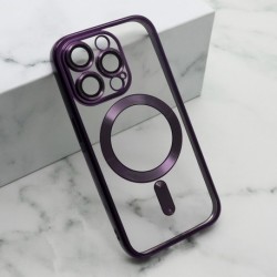 Futrola za iPhone 15 Pro leđa Cam protect MagSafe - ljubičasta