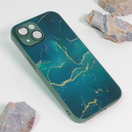 Futrola za iPhone 15 leđa Marble glaze - crna