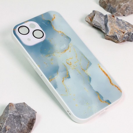 Futrola za iPhone 15 leđa Marble glaze - bela