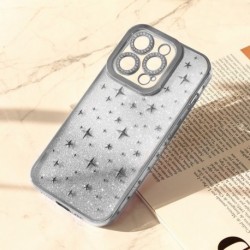 Futrola za iPhone 14 Pro leđa Shiny frame - srebrna