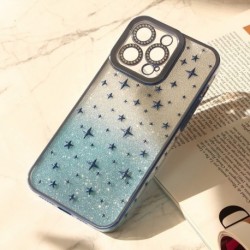 Futrola za iPhone 15 Pro Max leđa Shiny frame - plava