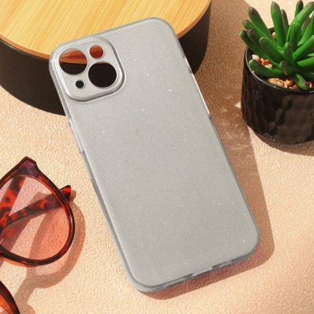 Futrola za iPhone 15 leđa Sparkle dust - srebrna