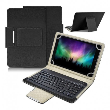 Futrola za univerzalna za tablet 11" preklop sa magnetom bez prozora + tastatura Leather BT - crna