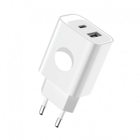 Kućni punjač glava/adapter (bez kabla) Konfulon C70q QC 3.0 (20W | 1xUSB/1xType C) - bela