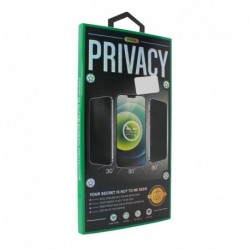 Zaštitno staklo za iPhone 15 (2,5D) pun lepak Privacy G - crna