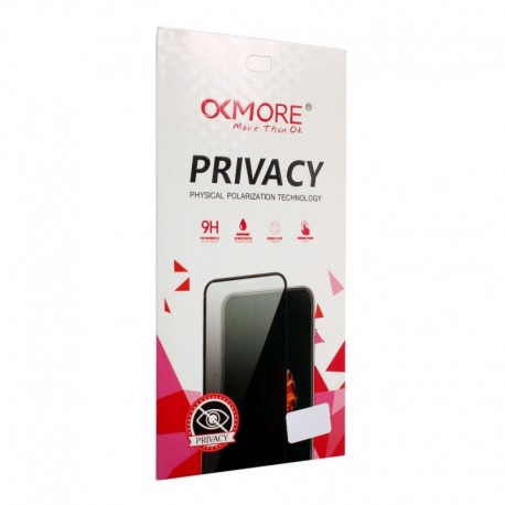 Zaštitno staklo za iPhone 15 Plus (2,5D) pun lepak Privacy G - crna