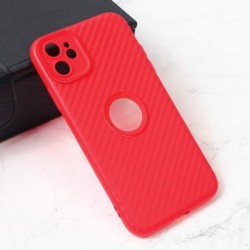 Futrola za iPhone 11 leđa Carbon stripe - crvena