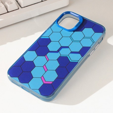 Futrola za iPhone 11 leđa Honeycomb color - plava