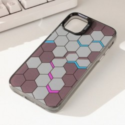 Futrola za iPhone 11 leđa Honeycomb color - siva