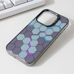 Futrola za iPhone 13 Pro leđa Honeycomb color - siva