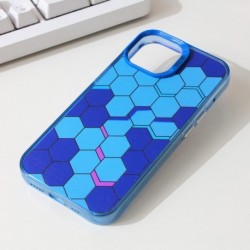 Futrola za iPhone 14 leđa Honeycomb color - plava