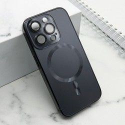 Futrola za iPhone 15 Pro leđa Elegant metal MagSafe - crna