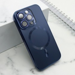 Futrola za iPhone 15 Pro leđa Elegant metal MagSafe - plava