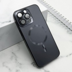 Futrola za iPhone 15 Pro Max leđa Elegant metal MagSafe - crna