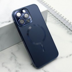 Futrola za iPhone 15 Pro Max leđa Elegant metal MagSafe - plava