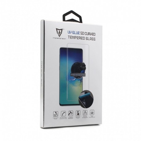Zaštitno staklo za Samsung Galaxy S24 (zakrivljeno 5D) Mini UV pun lepak MonsterSkin - providna