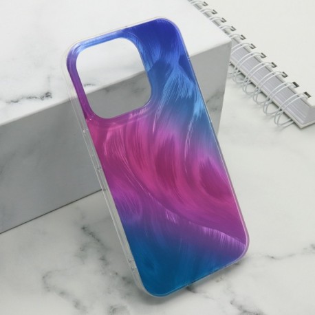 Futrola za iPhone 15 Pro leđa Ice glow - plavo-lila