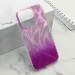 Futrola za iPhone 15 Pro leđa Ice glow - roze-lila