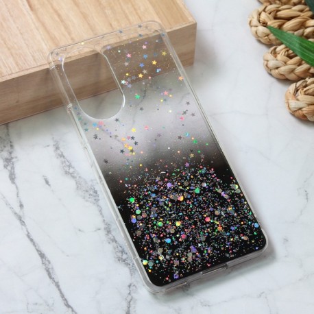 Futrola za Huawei Nova 9/Honor 50 leđa silikon Glitter - crna