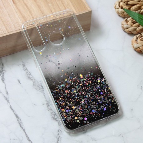 Futrola za Huawei P30 lite/Nova 4e leđa silikon Glitter - crna