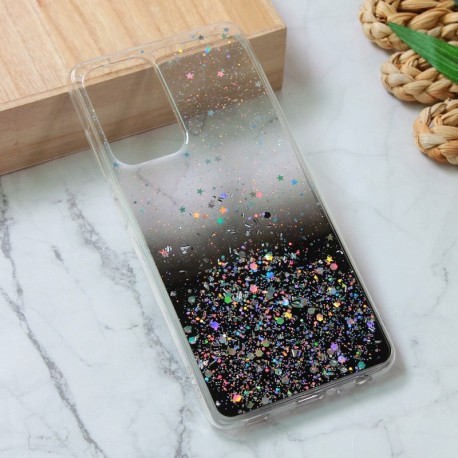 Futrola za Samsung Galaxy A52/4G/5G/A52s leđa silikon Glitter - crna