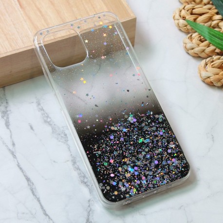 Futrola za Xiaomi Redmi A1/A1 Plus/A2/A2 Plus leđa silikon Glitter - crna