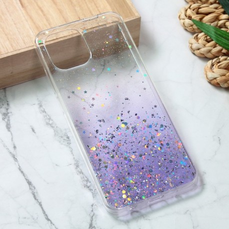 Futrola za Xiaomi Redmi A1/A1 Plus/A2/A2 Plus leđa silikon Glitter - ljubičasta