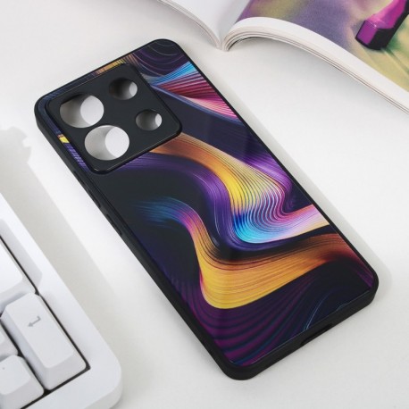 Futrola za Xiaomi Redmi Note 13 Pro leđa Abstract 2 - tamno ljubičasta